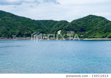 A seascape of Udo Port and the surrounding mountains in Nichinan City, Miyazaki Prefecture A seascape of Udo Port and the surrounding mountains in Nichinan City, Miyazaki Prefecture 130512614