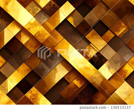 Gold yellow and dark brown watercolor gradient futuristic tech abstract background digital design 130513137