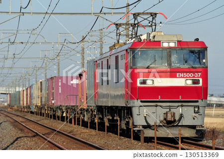 Tohoku Main Line, Kurihashi-Higashiwashimiya, JR Freight, EH500-37 (Sendai) 130513369