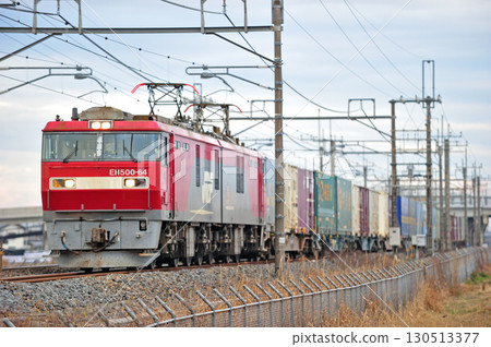 東北本線栗橋~東鷲宮 JR Freight EH500-64(仙台) 東北本線栗橋~東鷲宮 JR Freight EH500-64(仙台) 130513377