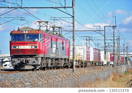 東北幹線、栗橋東鷲宮、JR Freight、EH500-30（仙台） 130513378