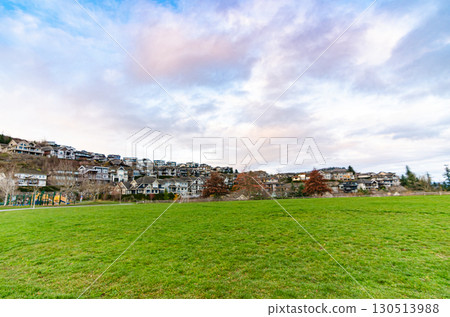 Houses on the slopes of Eagle Mountain, Abbotsford, British Columbia, Canada 130513988