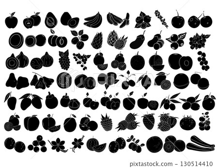 72 Fruit Vector Illustrations Collection 72 Fruit Vector Illustrations Collection 130514410
