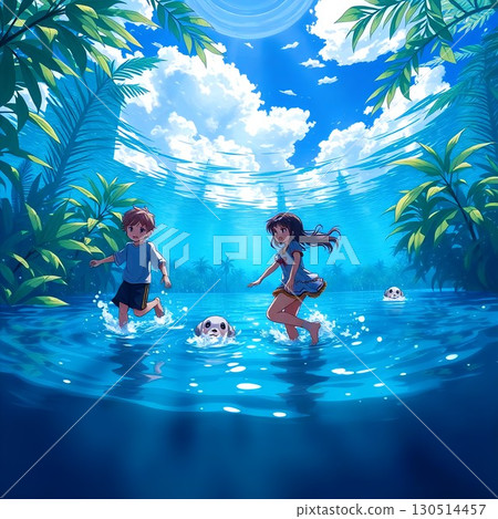 [The Future I Saw Someday 72] Paradise Hot Water Classroom 10-Fureai Swimming 2 130514457