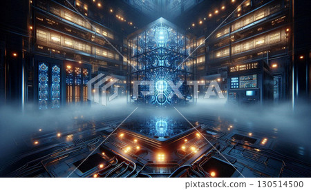 未來大型量子運算設施的冷卻室 130514500