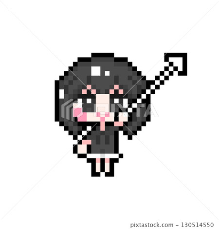 像素藝術人物短髮女孩與遊標 (6) 像素藝術人物短髮女孩與遊標 (6) 130514550