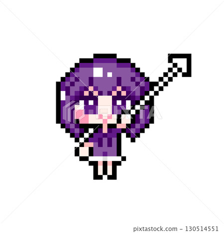 Pixel Art Character Short Hair Girl with Cursor (7) Pixel Art Character Short Hair Girl with Cursor (7) 130514551