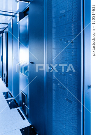 server room with data storage hardware 130514632