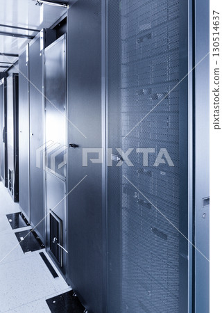 server room with data storage hardware 130514637