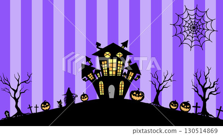 Spooky Halloween background illustration Spooky Halloween background illustration 130514869