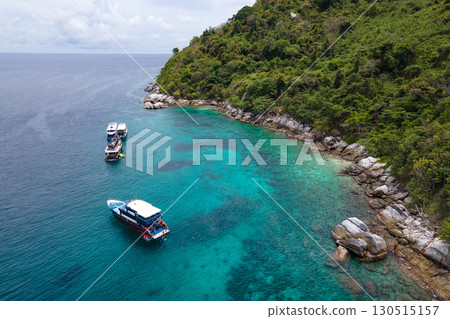 Aerial view of Koh Racha Noi, a beautiful tropical island in Andaman sea, Phuket, Thailand. Aerial view of Koh Racha Noi, a beautiful tropical island in Andaman sea, Phuket, Thailand. 130515157