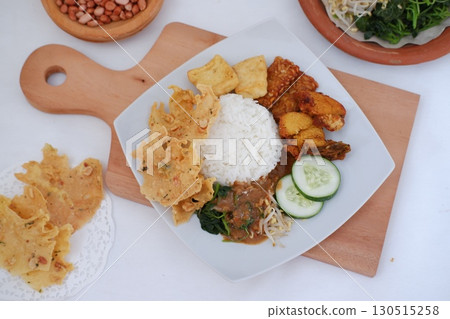 Indonesian Street Food Style Dish Indonesian Street Food Style Dish 130515258