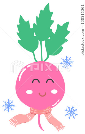 cute and minimal beetroot with smiling face cute and minimal beetroot with smiling face 130515361