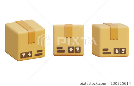 Package Box 3D Icon graphic 130515614