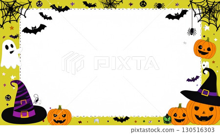 A pop and bright Halloween frame 130516303
