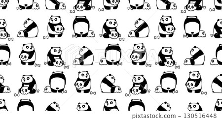 panda bear seamless pattern halloween skull bone cartoon polar bear vector doodle teddy scarf isolated gift wrapping paper tile background repeat wallpaper illustration design panda bear seamless pattern halloween skull bone cartoon polar bear vector doodle teddy scarf isolated gift wrapping paper tile background repeat wallpaper illustration design 130516448