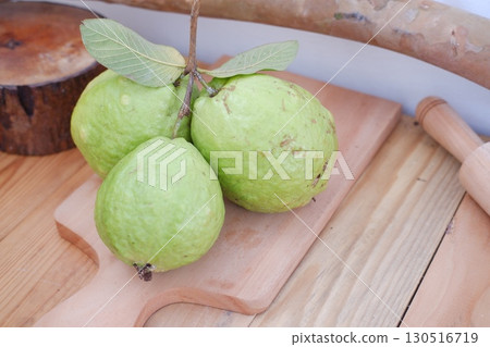 Healthy Tropical Guava Fruit Bunch Healthy Tropical Guava Fruit Bunch 130516719