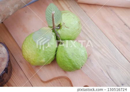 Healthy Tropical Guava Fruit Bunch Healthy Tropical Guava Fruit Bunch 130516724