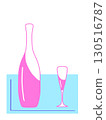 Wine and glass 130516787