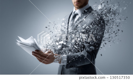 Visuals that symbolize the explosion of information 130517350