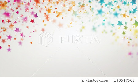 彩色星星和粒子框架 130517505