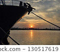 Sunset at the harbor 130517619