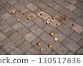 Manhole and brick sidewalk 130517836