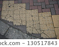 Cracked braille blocks 130517843