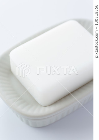 White soap on a soap dish White soap on a soap dish 130518356