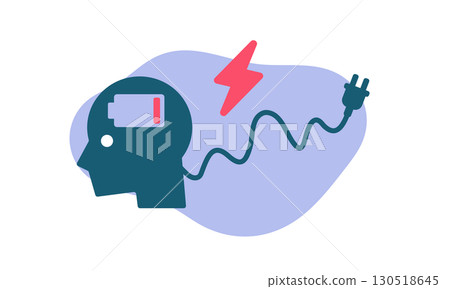 電池沒電的人的插圖 130518645