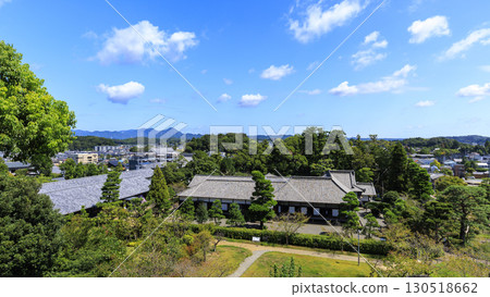 Kakegawa Castle shining against the blue sky Kakegawa Castle shining against the blue sky 130518662