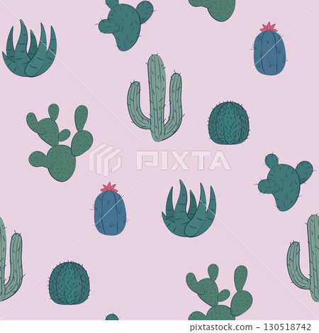 cacti seamless pattern 130518742