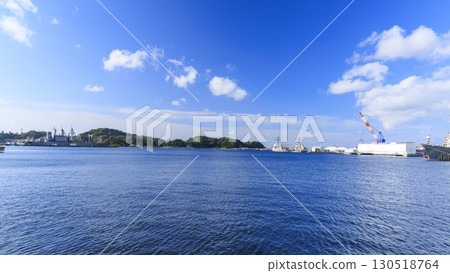 Japan Maritime Self-Defense Force and U.S. Navy ships in Yokosuka Port Japan Maritime Self-Defense Force and U.S. Navy ships in Yokosuka Port 130518764