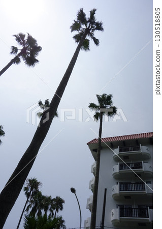 August 8, 2020, Zushi City, Kanagawa Prefecture: Tropical Condominium, a resort facility attached to Zushi Marina August 8, 2020, Zushi City, Kanagawa Prefecture: Tropical Condominium, a resort facility attached to Zushi Marina 130518805