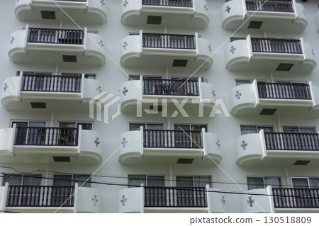 August 8, 2020, Zushi City, Kanagawa Prefecture: Tropical Condominium, a resort facility attached to Zushi Marina August 8, 2020, Zushi City, Kanagawa Prefecture: Tropical Condominium, a resort facility attached to Zushi Marina 130518809