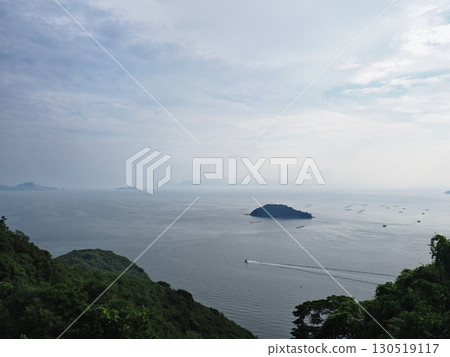 View of the Harima Sea from Cape Manyo in the summer of 2025 130519117