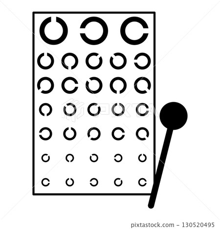 Eye chart and eye shields Eye chart and eye shields 130520495