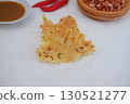 Crispy Peanut Rempeyek with Chili and Peanut Sauce 130521277