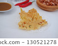 Crispy Peanut Rempeyek with Chili and Peanut Sauce 130521278