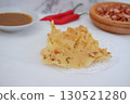 Crispy Peanut Rempeyek with Chili and Peanut Sauce 130521280
