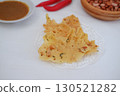 Crispy Peanut Rempeyek with Chili and Peanut Sauce 130521282