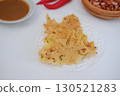 Crispy Peanut Rempeyek with Chili and Peanut Sauce 130521283