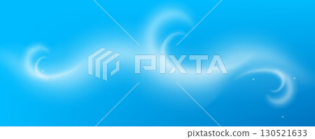 Air conditioner wind flow effect. Cool fresh air on light blue background, ac fresh cold breeze 130521633