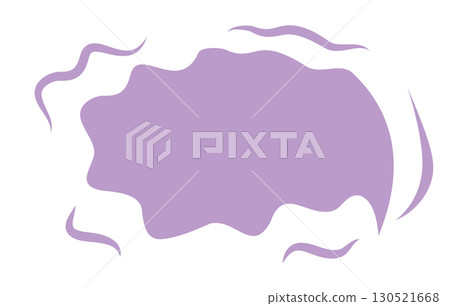 Bubble speech vector icon. Chat symbol, dialog or message balloon, speak cloud shape 130521668