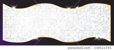 Disco ball pattern. Disco party glitter silver background, sparkle mosaic tile Disco ball pattern. Disco party glitter silver background, sparkle mosaic tile 130521745