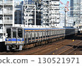 Nankai Electric Railway 9000 series train heading towards Namba on the Nankai Main Line 130521971