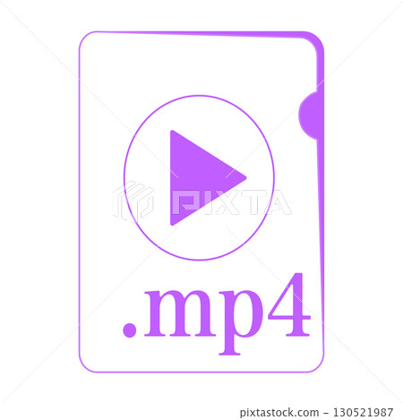MP4 file format illustration video file 130521987