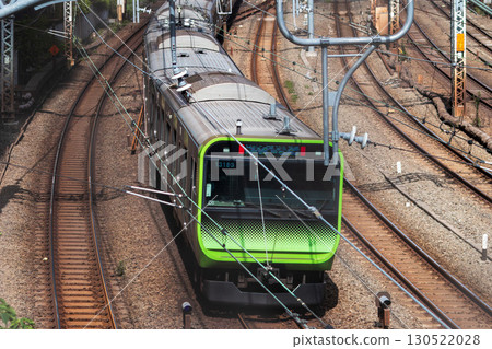 Yamanote Line commuter train 130522028