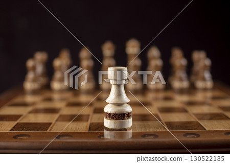 Chess on a dark background. A puzzle game with tricky combinations that requires planning and thinking. Chess on a dark background. A puzzle game with tricky combinations that requires planning and thinking. 130522185