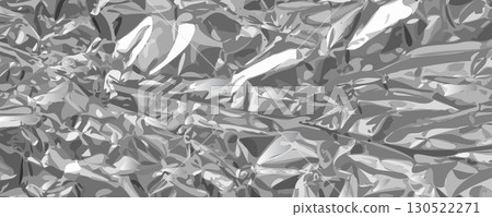 Aluminum Foil Texture Background, Wrinkled Aluminium Paper Pattern 130522271
